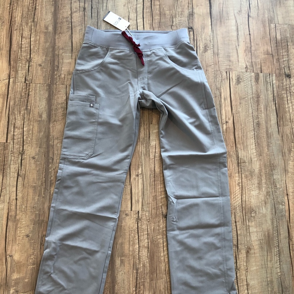 Figs Kade Cargo Scrub Pants - Gray XS